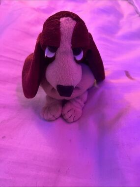 Plush Basset Hound Dog Toy - Brown and Tan